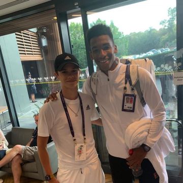 Adidas Ultimate T-Shirt worn by Romeo Beckham at Wimbledon - July 2, 2019