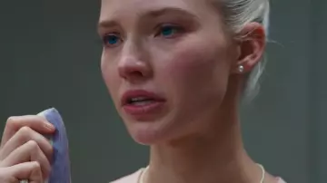 White Pearl Earrings worn by Anna (Sasha Luss) in Anna