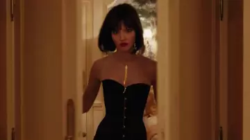 Strapless Black Dress worn by Anna (Sasha Luss) in Anna