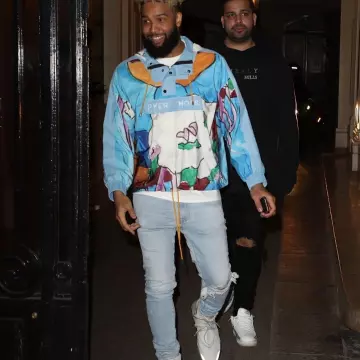 La paire de Nike Air Fear Of God 1 Sail Black de Odell Beckham Jr. sur son compte Instagram @obj