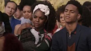 Diane Von Furstenberg plunge wrap front dress worn by Angela Archer (Samantha Marie Ware) in WHAT / IF (S01E10)