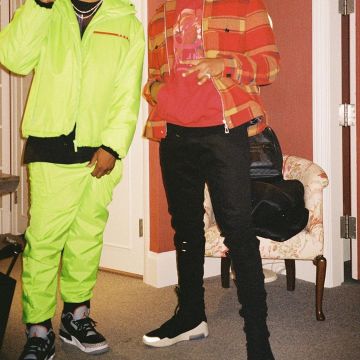 The pair of Nike Air Fear Of God 1 Black worn by Michael B. Jordan on his account Instagram @michaelbjordan