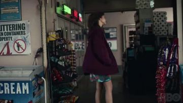 Red wine Hooded Jacket worn by Chloe (Jasmine Cephas Jones) in Mrs. Fletcher (S01)