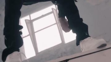 Nike Air Force 1 '07 LV8 Util­ity sneakers worn by Scarlxrd in his HEAD GXNE. music video