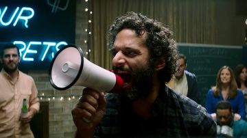 Megaphone used by Frank (Jason Mantzoukas) as seen in The House