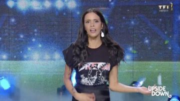 Le t-shirt MSGM Scor­pion porté par Shy’m dans Vendredi tout est permis du 5 juillet 2019