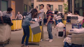 The polo shirt striped blue-and-red Brendan Fletcher (Jackson White) in Srm. Fletcher (Season 1)