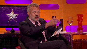 2 Piece Black Suit worn by Graham Norton on The Graham Norton Show 6/7/2019