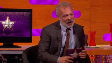 Brown Plaid Suit worn by Graham Norton in The Graham Norton Show 07/06/2019