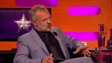 Black long sleeve shirt worn by Graham Norton in The Graham Norton Show 09/01/2018