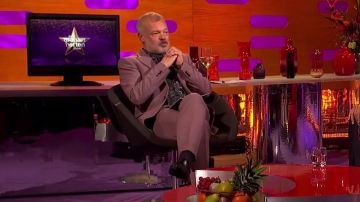 Brown 2 Piece Suit worn by Graham Norton in The Graham Norton Show 10/05/2019
