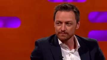 White Long Sleeve Shirt worn by James McAvoy in The Graham Norton Show 11/01/2019