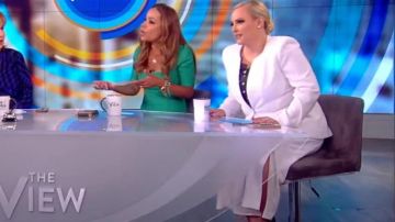 Elie Tahari Fente Jambe Large Pantalon porté par Meghan McCain sur La Vue, le 8 juillet 2019