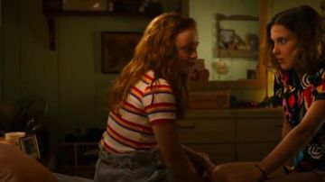 Honey Punch Striped Ringer Tee usado por Max Mayfield (Sadie Sink) en Stranger Things (S03E03)