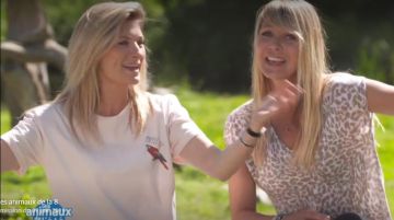 The tee shirt white Pipelette Sandrine Arcizet in The great gag reel of the animals 07.07.2019