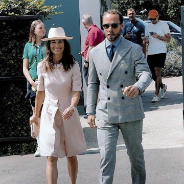 Stella McCartney Albane Dress worn by Pippa Middleton Wimbledon July 8, 2019