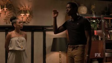 Webbing & Leather Belt worn by Franklin Saint (Damson Idris) in Snowfall (Season 03)