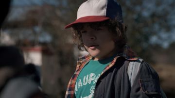 The red Cap/blue/white Dustin Henderson (Gaten Matarazzo) in Stranger Things Season 1 Episode 5
