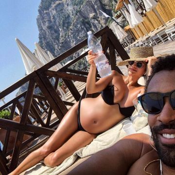 Kaohs Mia V Wire Bikini Top worn by Shay Mitchell Amalfi Coast July 5, 2019