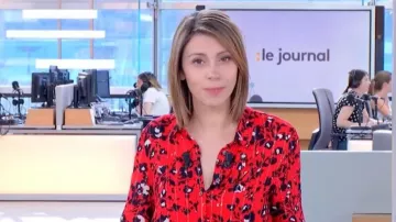 The printed Shirt of Marianne Theoleyre in The Journal of France Info