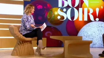 The ankle boots beige Isabel Ithurburu in Hello!