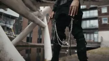 Black belts on legs worn by Scarlxrd in his I need space music video