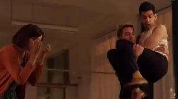 The black pants worn by Fred (Amit Shah) in Crashing (S01E01)