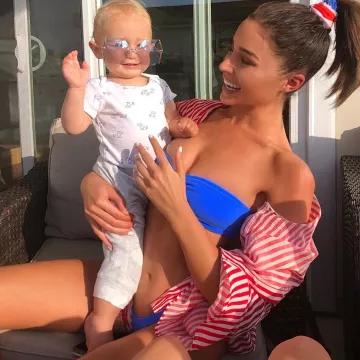 Pour l'amour de l'Art des Lunettes portées par Olivia Culpo Instagram le 4 juillet 2019
