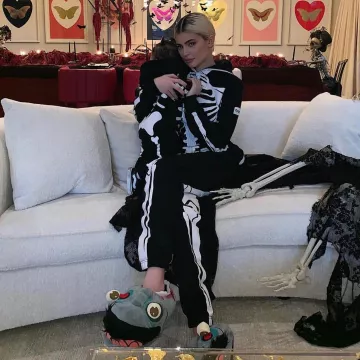 Vans Old Skool V Sneakers worn by Stormi Webster Kylie Jenner Instagram October 28, 2018