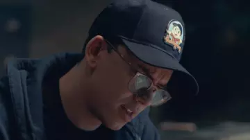 Bobby boy productions patch hat worn by Logic as seen in his Homicide music video feat. Eminem
