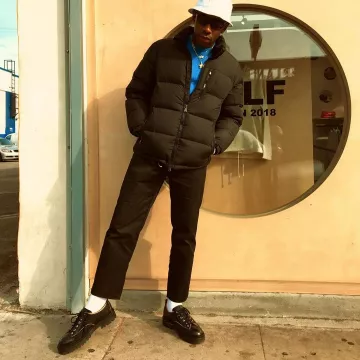 Prada Commando Derby shoes of Tyler, the Creator on the Instagram account @feliciathegoat