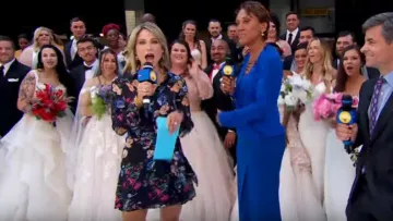 Parker Ora Robe portée par Amy Robach comme on le voit dans "Good Morning America", le 11 JUILLET 2019