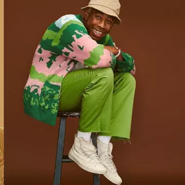 Sneakers Converse Chuck Taylor All Star 70s Hi Golf Le Fleur of Tyler, the Creator on the Instagram account @feliciathegoat