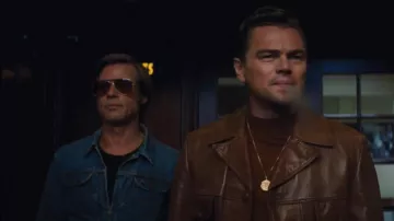 The jean jacket worn by Cliff Booth (Brad Pitt) in Once Upon a Time in Hollywood