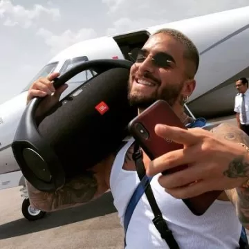 L'enceinte JBL Boombox de Maluma sur son compte Instagram