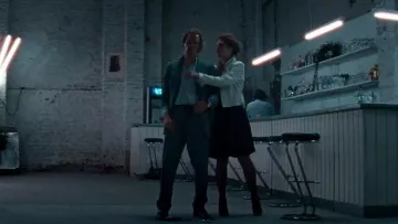 White Leather Jacket worn by Nora Vanderkurt (Julia Riedler) in Luz