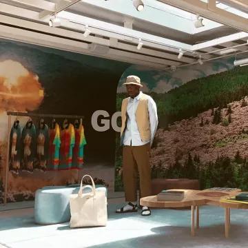 The Vest is a Golf Fleur de Tyler, The Creator on the account instagram of @feliciathegoat