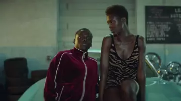 Zebra Stripe Dress worn by Queen (Jodie Turner-Smith) in Queen & Slim