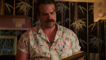 Pink and Green Shirt worn by Jim Hopper (David Harbour) as seen in Stranger Things Season 3 Episode 1