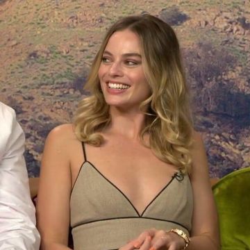 Staud Figue Jumpsuit In Natural Black worn by Margot Robbie Once Upon a Time Photo Call July 12, 2019