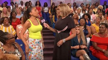 SJYP Jersey Layered Dress worn by Wendy Williams on The Wendy Williams Show July 11, 2019