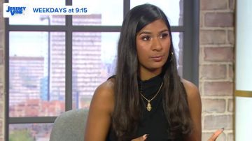 Black Turtleneck Sleeveless Blouse worn by Ash Sarkar in Jeremy Vine Show - 20/06/2019