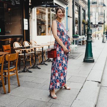 The mini bag red 123 inspiration Havana of Emilie The Brunette on his account Instagram @emiliebrunette