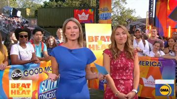 Reiss Victoria Asymétrique Ourlet Robe en Crêpe porté par Amy Robach sur Good Morning America le 12 juillet 2019