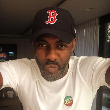 Boston Red Sox cap worn by Idris Elba on his Instagram account @idriselba