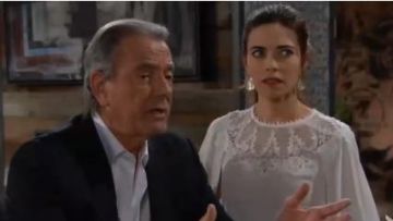 Kobi Halperin Embroidered Cape Overlay Blouse worn by Amelia Heinle as seen in The Young and the Restless July 12,2019