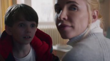 Knitted Roll Down Turtleneck Long Sleeve Super Thick Sweater worn by Jenia Tanaeva in See You Soon