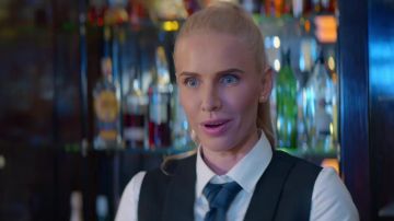 White Long Sleeve Button up Shirt worn by Jenia Tanaeva in See You Soon