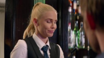 Blue Neck Tie worn by Jenia Tanaeva in See You Soon