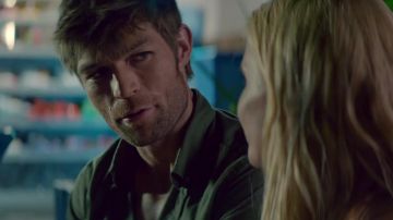 Army Green Long Sleeve Shirt worn by Liam McIntyre in See You Soon